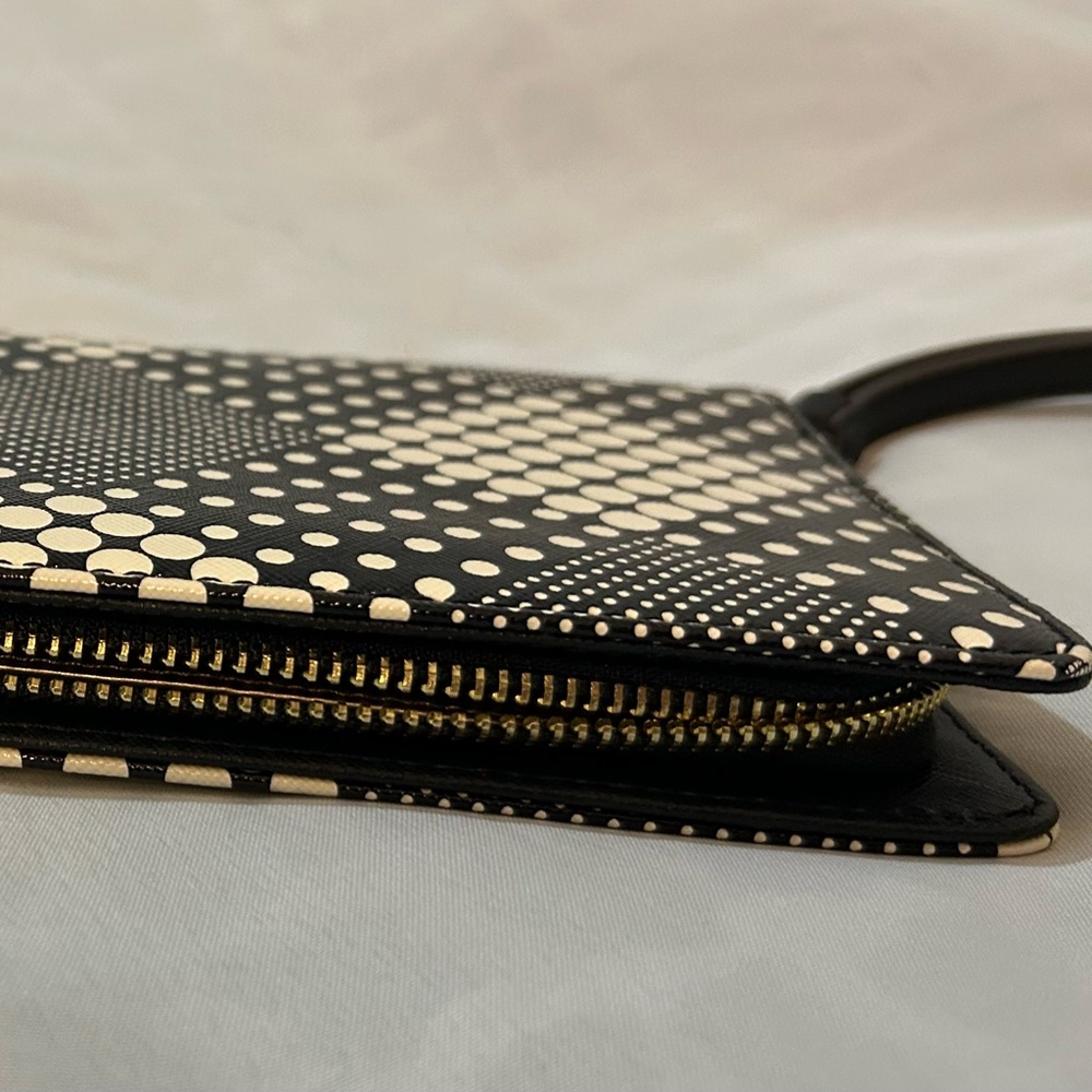 Anne Klein Black and Ivory Geometric Women's Wallet - Picture 6 of 13